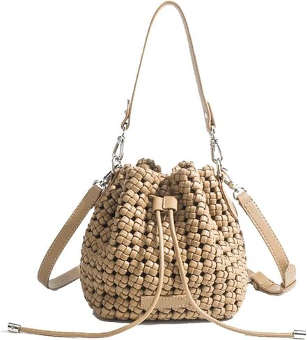 Genuine Leather Weaving Design Tote Bag for Women, Shoulder Bag and Crossbody Handbag, Versatile for Ladies' Carry in Saudi Arabia