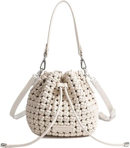 Genuine Leather Weaving Design Tote Bag for Women, Shoulder Bag and Crossbody Handbag, Versatile for Ladies' Carry in Saudi Arabia