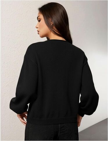 SHENHE Women's Cardigan Sweaters Tie Front Bow Lightweight Cardigan Long Sleeve Fall Outerwear in Saudi Arabia