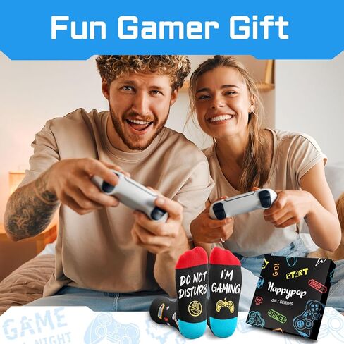 هدايا اللاعبين للرجال - حشوات جوارب الألعاب للأولاد المراهقين، جوارب ألعاب الفيديو للبالغين مع سلسلة مفاتيح in Kuwait