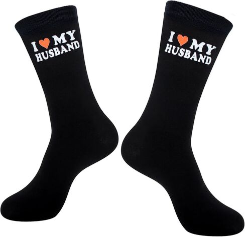 Joyline Romantic Gifts Funny I Love My Wife Husband Girlfriend Boyfriend Socks for Anniversary Valentine's Day Birthday Gifts in Saudi Arabia