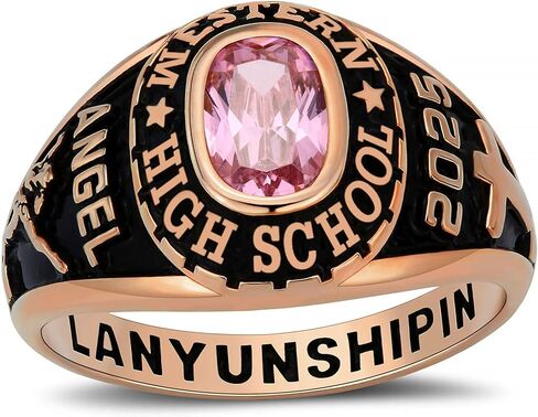 خواتم فئة الفضة الاسترليني خواتم مخصصة شخصية خواتم فئة للنساء خواتم جوهرة المدرسة الثانوية خواتم التخرج حجم 5-15 خواتم الكلية للنساء in Kuwait