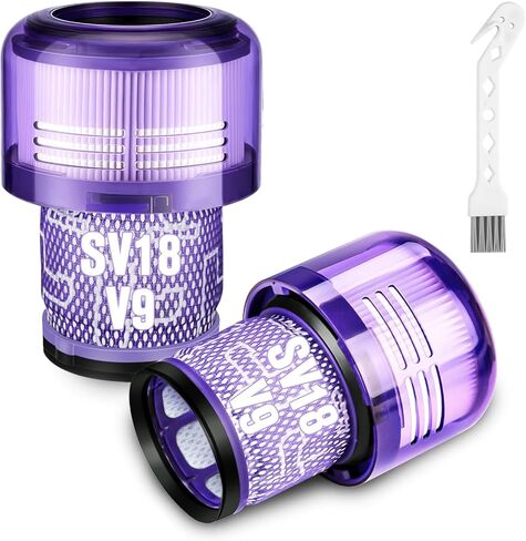 قطعتان من قطع غيار فلتر RONGJU SV18 لمكنسة دايسون الرقمية النحيفة / V10 الاحتياطية اللاسلكية، الجزء رقم 970612-01 لمرشح دايسون الرقمي النحيف in Kuwait