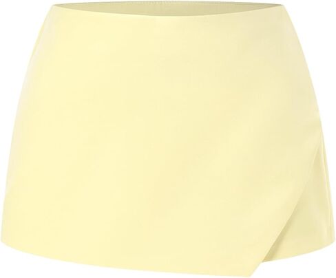 Women's Summer Wrap Skort Dressy Casual High Waisted Mini Going Out Shorts in Saudi Arabia