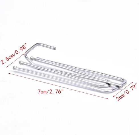 30PCS Curtain Metal Anti-Rust Hooks Curtain Hanging Hooks Curtain Accessories in Saudi Arabia
