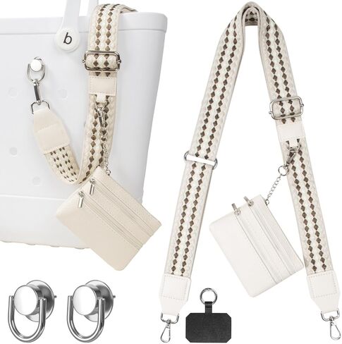3 in 1 Strap for Bogg Bag Accessories &Clip and Go Strap for Phone Wallet Crossbody with Zippered Pouch in Saudi Arabia