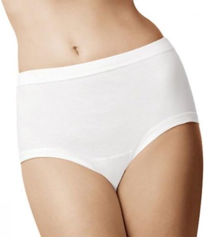 Women's Premium Basic Underwear Brief & Boxer Brief 100% Cotton…, White in Saudi Arabia
