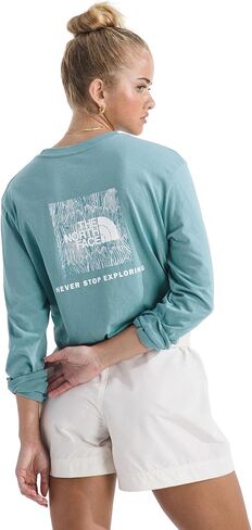 The North Face Womens Evolution Box NSE Fill Long-Sleeve Tee in Saudi Arabia