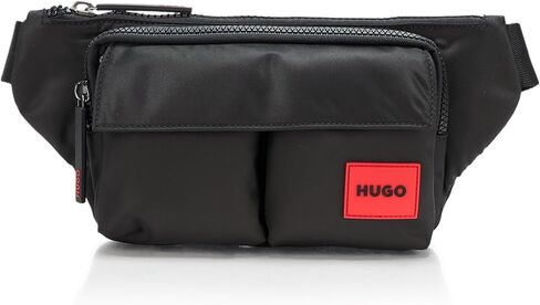 HUGO، حقيبة حزام Ethon Poly Twill، أسود سمك السلور، مقاس واحد in Saudi Arabia
