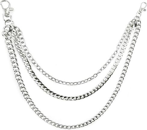 Multi-Layer Wallet & Pant Chain for Men Women Heavy Duty Jean Chain Goth Punk Biker Style Accessories for Jeans Skirts Bags in Saudi Arabia