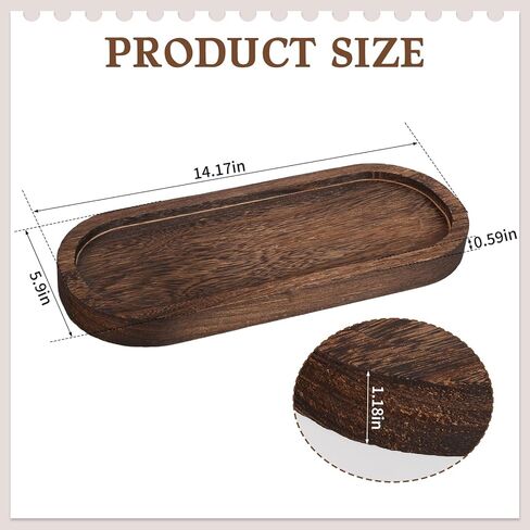 Decorative Dough Bowl for Home Decor Large Natural Holder Tray Decor Long Narrow Wooden Tray Rustic Farmhouse decorative bowl for KitchenTable Centerpieces Dining Room Fruit Bowls in Saudi Arabia