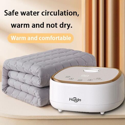 No-Radiation Water Heated Mattress Pad, 6 Safety Features, Soft Quilted Fabric, Ideal for Cold Nights & Family Safety in Saudi Arabia