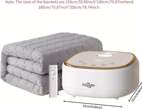 No-Radiation Water Heated Mattress Pad, 6 Safety Features, Soft Quilted Fabric, Ideal for Cold Nights & Family Safety in Saudi Arabia