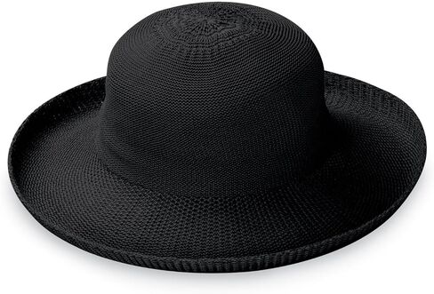 Wallaroo Women’s Victoria Sun Hat (Black UPF) – UPF 50+ Sun Protection, Wide Brim, Packable, Adjustable, Medium Sizes – Stylish Everyday Hat for Beach, Travel, Hiking, and Outdoor Activities in Saudi Arabia