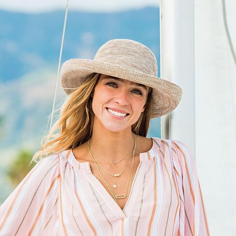 Wallaroo Women’s Victoria Sun Hat (Black UPF) – UPF 50+ Sun Protection, Wide Brim, Packable, Adjustable, Medium Sizes – Stylish Everyday Hat for Beach, Travel, Hiking, and Outdoor Activities in Saudi Arabia