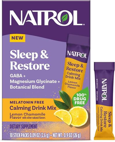 Natrol Sleep & Restore Capsules with Magnesium Glycinate 100mg, GABA, Essential for Your Ultimate Restorative Sleep, Melatonin-Free, 30 Day Supply in Saudi Arabia