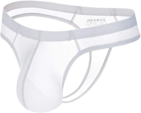 JOCKMAIL Mens Thongs Underwear JockStrap Mens Bikini Underwear G-string Jockstraps for Men Ice Silk Underwear in Saudi Arabia