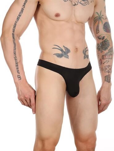 3 Pack Men's Sexy Underwear See-through Mesh Breathable Briefs Pouch Lingerie Thongs Underwear in Saudi Arabia