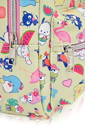 حقيبة ظهر Fast Forward Sanrio Hello Kitty مقاس 10 بوصات للجنسين حقيبة ظهر نهارية | حقيبة ظهر صغيرة لطيفة من جلد البولي يوريثان محفظة كتف | حقيبة Hello Kitty وإكسسواراتها in Saudi Arabia