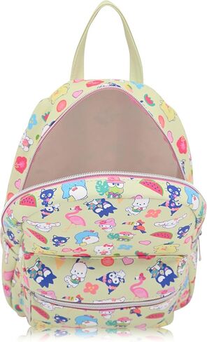 حقيبة ظهر Fast Forward Sanrio Hello Kitty مقاس 10 بوصات للجنسين حقيبة ظهر نهارية | حقيبة ظهر صغيرة لطيفة من جلد البولي يوريثان محفظة كتف | حقيبة Hello Kitty وإكسسواراتها in Saudi Arabia