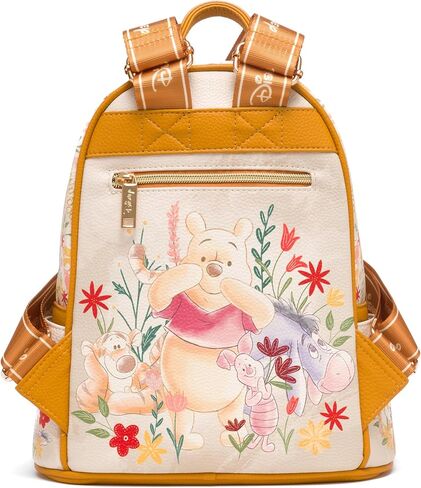 Disney Winnie the Pooh Floral 11" Vegan Leather Fashion Mini Backpack in Saudi Arabia