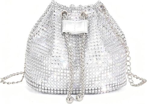 Elegant Evening Bags Womens Fashion Rhinestone Clutch Backpack Sparkly Shoulder Bag for Ladies Party Travel in Saudi Arabia