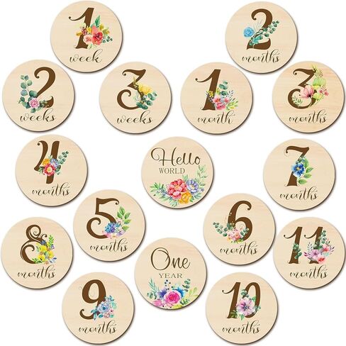 300 Pcs Unfinished Wood Circle Round Disc Blank Natural Wooden Cutout Ornaments for Decoration DIY Craft Art Supplies (Round 1 x 1 x 0.12 inches) in Kuwait