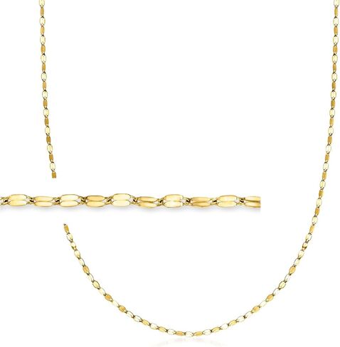 Ross-Simons Italian 1.5mm 18kt Yellow Gold Lumachina-Chain Necklace in Saudi Arabia