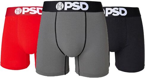 PSD Mens Boxer Briefs - Snapped, 7 Inch Inseam, Moisture-Wicking, 4-Way Stretch, Boxer Briefs for Men Pack in Saudi Arabia