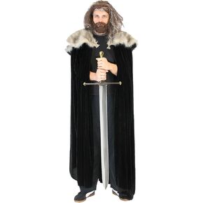 Costume Agent Medieval North King Ned Stark Fur Costume Cloak Cape in Saudi Arabia