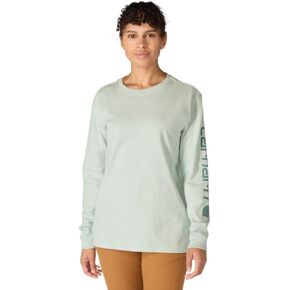 Carhartt Women's Plus Size Loose Fit Heavyweight Long Logo Sleeve Graphic T-Shirt in Saudi Arabia