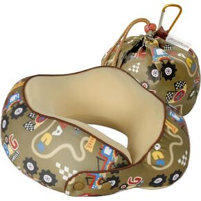 SKYTRAX® Certified Kids Safe Memory Foam Travel Neck Pillow for Kids and Toddlers, Cute Cartoon Design, Car Seat & Airplane Head Neck Support, Adjustable Snap Button, Washable Soft Cover (Unicorn) in Saudi Arabia