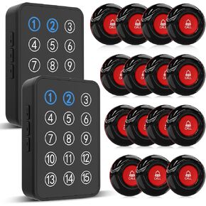 CallToU Wireless Caregiver Pager Nurse Call Button for Elderly LED Call Light Nurse Alert System Call Bell for Patients at Home Clinic/Medical Institution/Nursing Home 500+ft in Kuwait