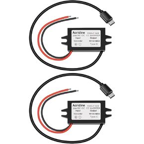 محول تيار مستمر 12 فولت/24 فولت إلى 5 فولت USB C Buck Converter 3A 15W Type-C وحدة شحن مخرج مقاوم للماء محول طاقة باك متوافق مع Raspberry Pi 4، الهاتف المحمول... in Kuwait