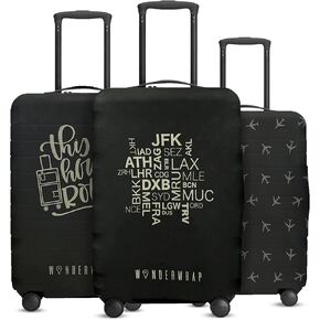Reversible Luggage Covers & Protectors - Versatile & Washable Luggage & Suitcase Covers | Anti-Scratch Suitcase Cover for Travel (Charcoal Brown Departure, X-Large (72-78 x 49-54 x 29-33cm) in Saudi Arabia