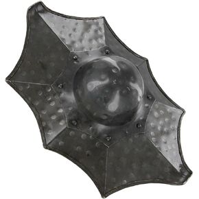 درع Armory Replicas™ Talhofer Buckler Shield - درع قتالي من الفولاذ المُشكل مقاس 17 × 11 بوصة مع قبضة خشبية للتدريب والعرض in Kuwait