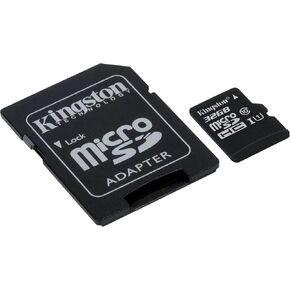 بطاقة ذاكرة Kingston Digital 8 جيجابايت microSDHC فئة 10 UHS-1 بسرعة 30 ميجابايت/ثانية مع محول (SDC10/8 جيجابايت) in Kuwait