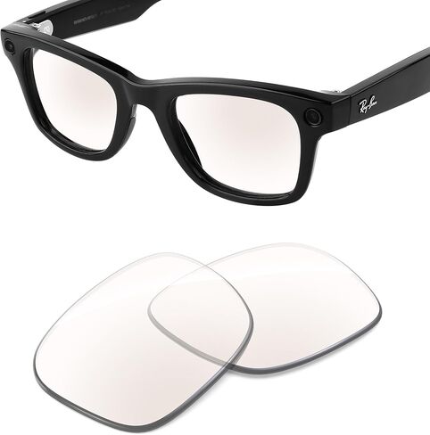Replacement Lenses Compatible with RayBan Meta Wayfarer (Gen 2) RW4012 50mm AI Glasses, UV Protection, Transition in Saudi Arabia