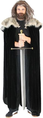Costume Agent Medieval North King Ned Stark Fur Costume Cloak Cape in Saudi Arabia