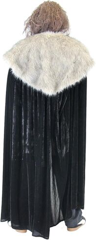Costume Agent Medieval North King Ned Stark Fur Costume Cloak Cape in Saudi Arabia