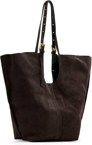 حقيبة يد AllSaints Ara Suede East/West، بني مر in Saudi Arabia