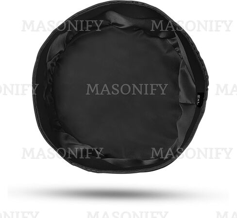 Masonic Royal Arch Crown Cap – Black Satin Triple Tau Embroidered Ceremonial Hat, Available in Sizes Small–2XL in Saudi Arabia