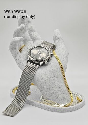 Hand Jewelry Holder, Stone-like Bracelet Holder & Display for Rings, Necklaces & Watches, Y2K Room Decor for Girls & Women, 5.6" Tall, White Marble in Saudi Arabia