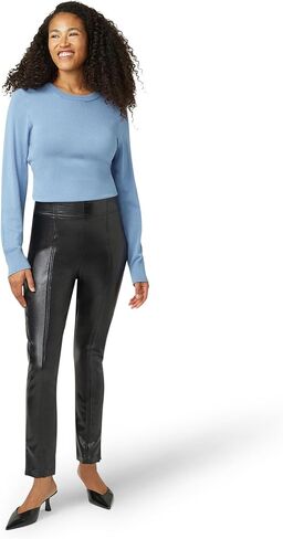 HUE Womens Coated Hi-Rise Cigarette Pant in Saudi Arabia