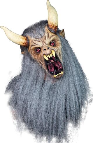 Ghoulish Productions Krampus White Scary Halloween Latex Mask Horror Xmas in Saudi Arabia