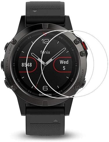 46mm Screen Protector,[3 Pack] 9H Hardness Tempered Glass Screen Protector for Universal Round Watch with Anti-Fingerprint Bubble-Free Crystal Clear (46mm Diameter) in Kuwait