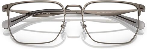 COACH Women's HC5178 Metal C Hardware Rectangular Prescription Eyewear Frames, Satin Gunmetal/Demo Lens, 57 mm in Saudi Arabia