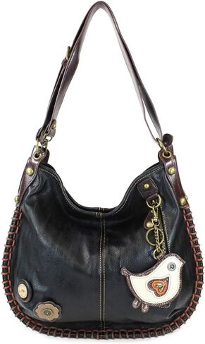 CHALA Handbags Charming Crossbody or Shoulder Convertible Large Chala Purse - BLACK in Saudi Arabia