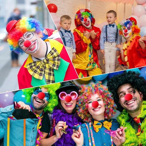 أنف مهرج السيرك الأحمر، 5 قطع من أنف السيرك الإسفنجي لعيد الهالوين وعيد الميلاد، أنوف مهرجة حمراء، أنف مهرجة لحفلات عيد الميلاد، ديكورات الحفلات التنكرية in Kuwait