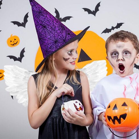 HANDIC Black Angel Costume Wings and Halo Adult Angel Costume Wings for Kids Girls Woman Halloween in Saudi Arabia